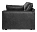 Emilia Black Leather 3pc Modular Sectional Sofa - Ornate Home