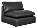 Emilia Black Leather 3pc Modular Sectional Sofa - Ornate Home