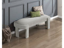 Flux Taupe Bench - Ornate Home