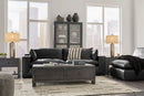 Emilia Black Leather 3pc Modular Sectional Sofa - Ornate Home