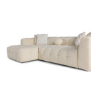 Brooklyn Ivory Boucle LAF Chaise Sectional - Ornate Home