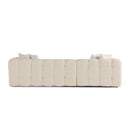 Brooklyn Ivory Boucle LAF Chaise Sectional - Ornate Home