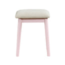 Camilla Pink Vanity Dresser with Mirror and Stool - Ornate Home