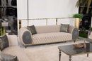 Capella Cocoa/Gray Living Room Set / 4pc - Ornate Home