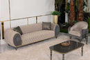 Capella Cocoa/Gray Living Room Set / 4pc - Ornate Home