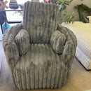 Cordoba Pewter Swivel Manual Recliner - Ornate Home