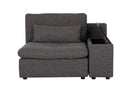Divani Casa Paseo Charcoal Modular Sectional Sofa w/ Console  Create your own Style - Ornate Home
