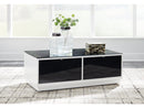 Gardoni White/Black Coffee Table - Ornate Home