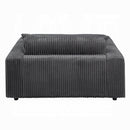 Hilde Gray Jumbo Corduroy Chaise w/2 Pillows - Ornate Home