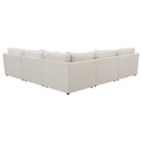 Hobson Ivory 6 Pc Sectional - Ornate Home