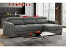 Lucious Gray Double Slider Power Sectional Sofa w/ Storage RAF Chaise - Ornate Home