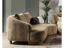 Palermo Mocha Curved 2-piece Sectional Sofa - Ornate Home