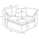 Raleigh Ivory Boucle Modular Cloud Sectional Sofa Units - Create your own Style - Ornate Home