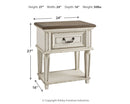 Realyn Nightstand w/ One Drawer - Ornate Home