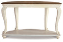 Realyn White/Brown Sofa Table - Ornate Home