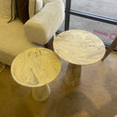 Salton Travertine Nesting Occasional Table (Set of 2) - Ornate Home