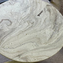 Salton Travertine Nesting Occasional Table (Set of 2) - Ornate Home