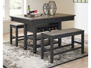 Tyler Creek Black/Gray Counter Height Dining Table - Ornate Home