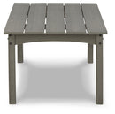 Visola Gray Outdoor Coffee Table - Ornate Home