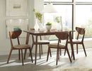 Kersey - Chestnut & Tan - 5pc Dining Set - Ornate Home
