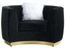 Achelle - Black Velvet - Chair - Ornate Home