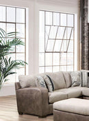 Ashenweald - Light Brown -  L Shape Sectional Sofa - Ornate Home