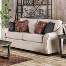 Jarrow - Ivory - Stationary Sofa & Loveseat - 2pc - Ornate Home