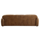 Rafer Cocoa Top Grain Genuine Leather Sofa