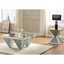 Noralie Coffee Table - Inversed Pyramid Base - Ornate Home