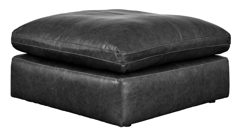 Emilia Black Leather 3pc Modular Sectional Sofa - Ornate Home