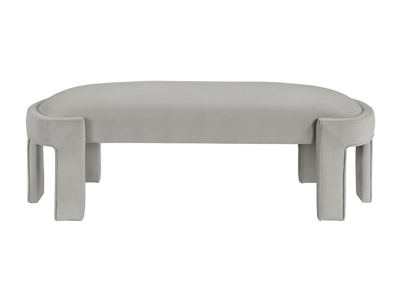 Flux Taupe Bench - Ornate Home