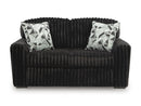 Midnight-Madness Onyx Loveseat - Ornate Home
