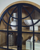 Gwenwich Natural/Black Accent Cabinet - Ornate Home
