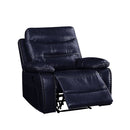 Aashi Navy Motion Recliner - Ornate Home