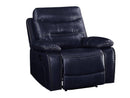 Aashi Navy Motion Recliner - Ornate Home