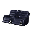 Aashi Navy Reclining Loveseat - Ornate Home