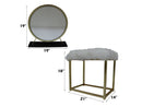 Adao Black Vanity Mirror - Ornate Home