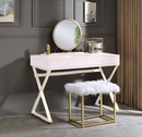 Adao Pink Vanity Mirror & Stool - Ornate Home