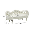 Adara Antique White Bench - Ornate Home