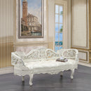 Adara Antique White Bench - Ornate Home