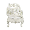 Adara Antique White Bench - Ornate Home