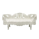 Adara Antique White Bench - Ornate Home