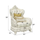Adara Antique White Chair - Ornate Home
