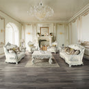 Adara Antique White Coffee Table - Ornate Home