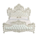 Adara Antique White Eastern King Bed - Ornate Home
