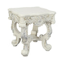 Adara Antique White End Table - Ornate Home