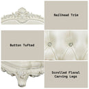 Adara Antique White Loveseat - Ornate Home