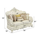 Adara Antique White Loveseat - Ornate Home