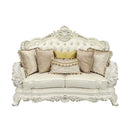 Adara Antique White Loveseat - Ornate Home