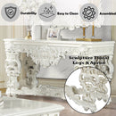 Adara Antique White Sofa Table - Ornate Home